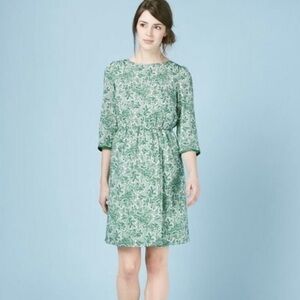 Boden Dolly Day Dress Green Paisley 6